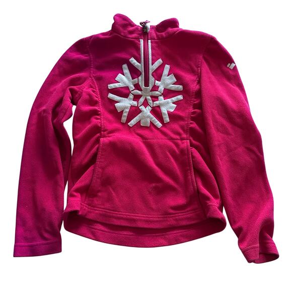 Obermeyer Snowcrystal Fleece Girls Midlayer Pink XL - Picture 1 of 3